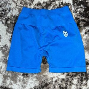 Gym reaper scrunch shorts size XS Blue Activewear